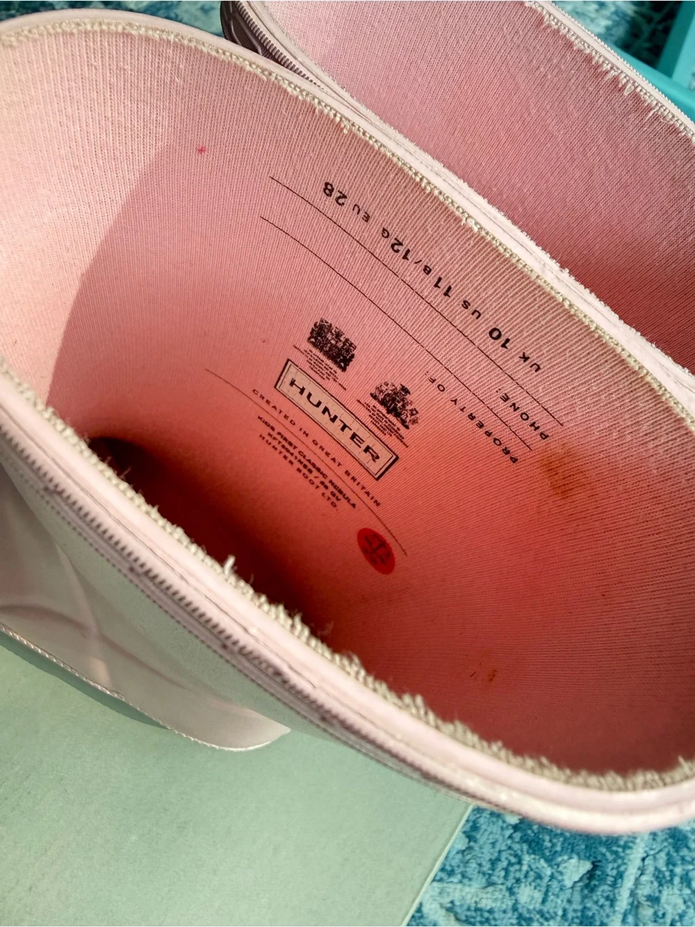 Hunter First Nebula Rain Boot in Bella Pink